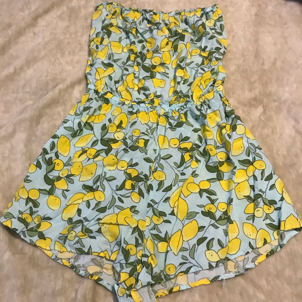 LEMON SLEEVELESS ROMPER - Picture 3 of 4
